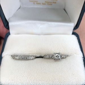 Platinum 1940’s Engagement Ring Only